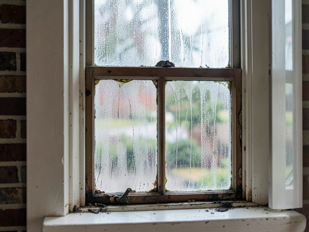 Dealing with window condensation and damp air in Columbia City homes using a whole house dehumidifier