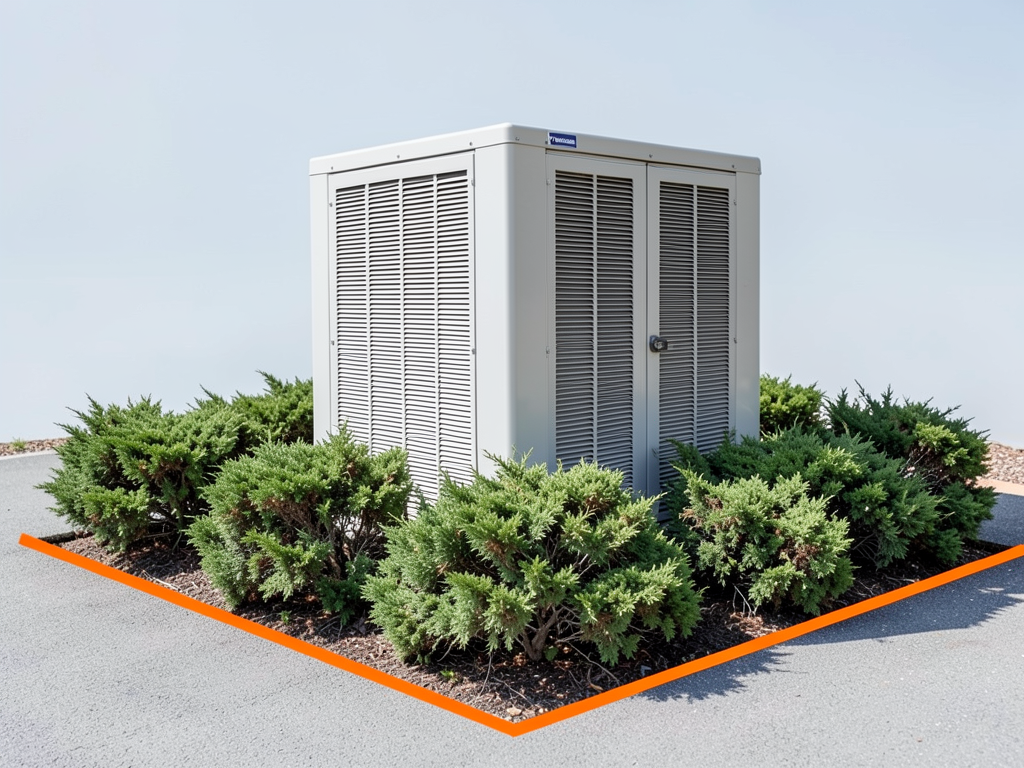 How to hide your outdoor AC unit with landscaping in Olympic View without breaking it