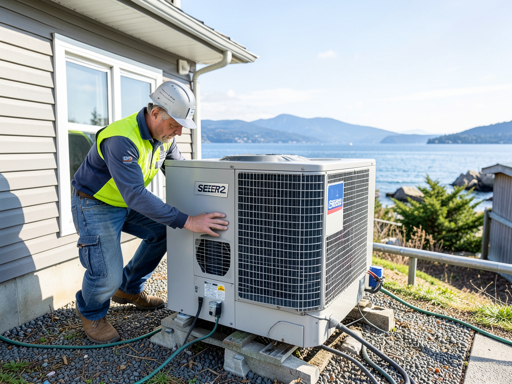 The difference between seer and seer ratings for